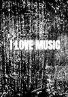 Notenschrift- Notenbalken- I love music (A5) Allets comfort - Allets Comfort (ISBN 9789464054569)