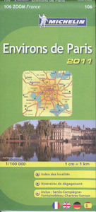 Michelin 106 Environs de Paris 2011 2011 - (ISBN 9782067155602)