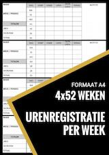 Urenregistratie / Urenstaat Boekje Wekelijks - voor Personeel, Werknemers, Medewerkers, ZZP, Freelancers (A4)