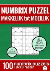 Kerstcadeau: Puzzelboek met 100 Numbrix Puzzels - Makkelijk tot Moeilijk - NR.14