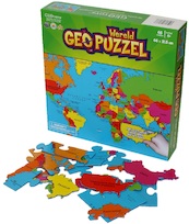 GeoPuzzle Wereld 68 stukken (NL) 610 x 318 mm - (ISBN 5425013061377)