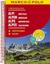 MARCO POLO Reiseatlas Alpen, Norditalien 1:300 000 - (ISBN 9783829736800)