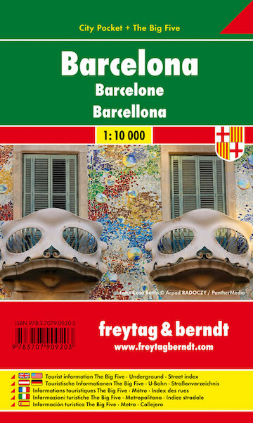 Barcelona 1 : 10 000 City Pocket + The Big Five - (ISBN 9783707909203)