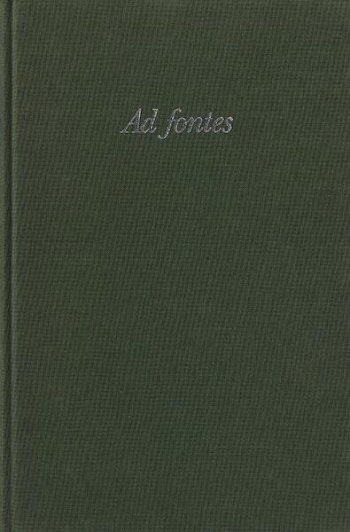 Ad fontes - (ISBN 9789065502025)