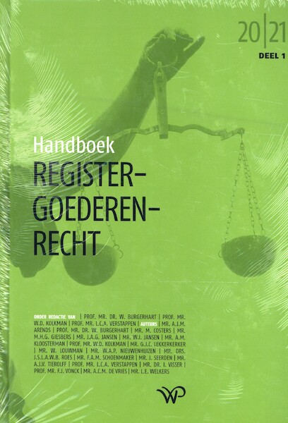 Handboek Registergoederenrecht 2020-2021 - (ISBN 9789462494824)