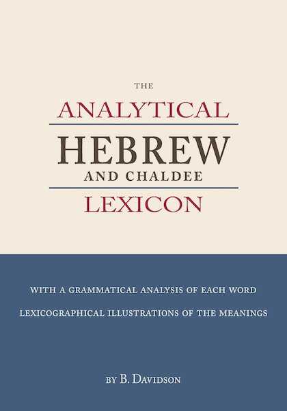 The Analytical Hebrew and Chaldee Lexicon - B. Davidson (ISBN 9789057196355)