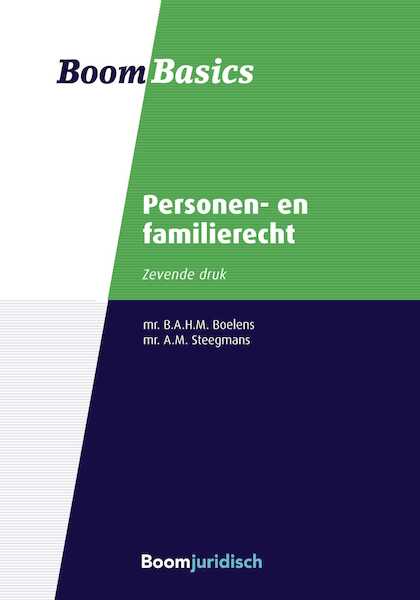 Boom Basics Personen- en familierecht - Bregje Boelens (ISBN 9789462908000)
