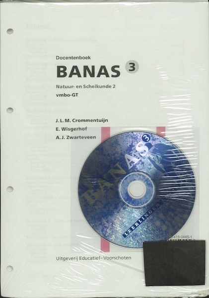 Banas 3 Natuur-en Scheikunde 2 Docentenboek - J.L.M. Crommentuijn, E. Wisgerhof, A.J. Zwarteveen (ISBN 9789041504456)