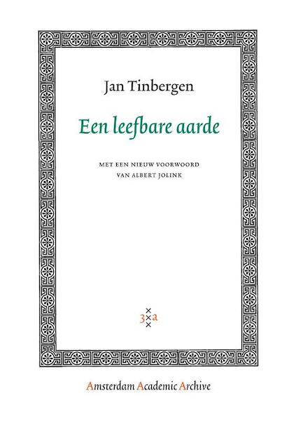 Een leefbare aarde - Jan Tinbergen (ISBN 9789048511310)