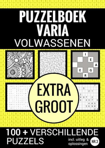 Puzzelen voor Volwassenen - Varia Extra Groot - NR. 3 - Puzzelboeken & Meer (ISBN 9789464655551)