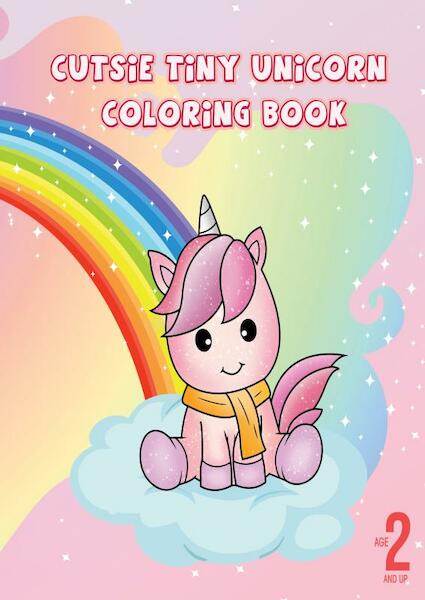 Cutsie tiny unicorn coloring book - Dhr Hugo Elena (ISBN 9789403696614)