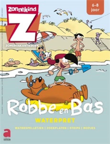 Spelletjes- en oefenboek Zonnekind: Robbe en Bas - Waterpret - Falzar (ISBN 9782808132329)