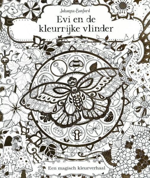 Evi en de kleurrijke vlindertuin - Johanna Basford (ISBN 9789045326252)