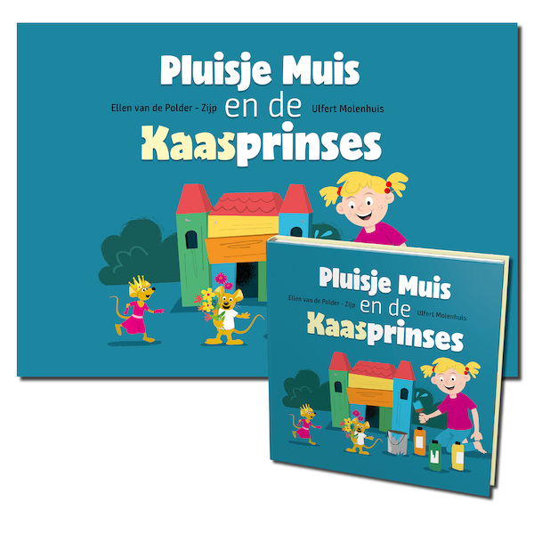 Pluisje muis en de kaasprinses kamishibai vertelplaten + boek - Ellen Van de Polder-Zijp (ISBN 9789493200791)