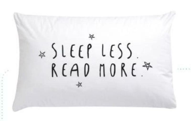 Kussensloop sleep less, read more per 10 stuks - (ISBN 9789020698886)
